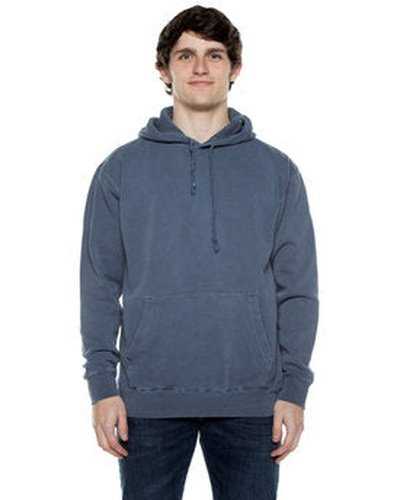 Beimar PDF102R Unisex 825 oz 80 20 Cotton Poly Pigment-Dyed Hooded Sweatshirt - Blue - HIT a Double