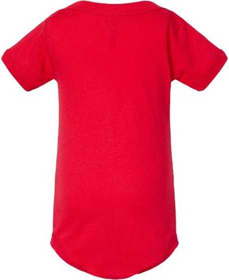 Bella + Canvas 100B Infant Jersey One Piece - Red - HIT a Double - 2
