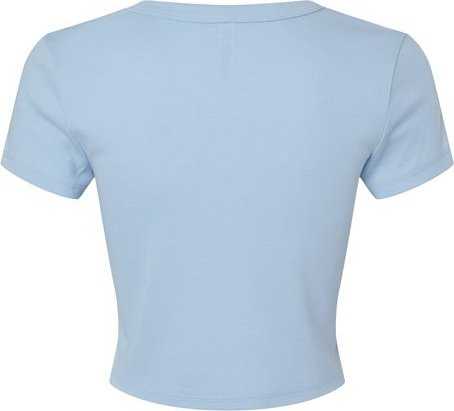 Bella + Canvas 1010 Women&#39;s Micro Rib Baby Tee - Solid Baby Blue Blend - HIT a Double - 5