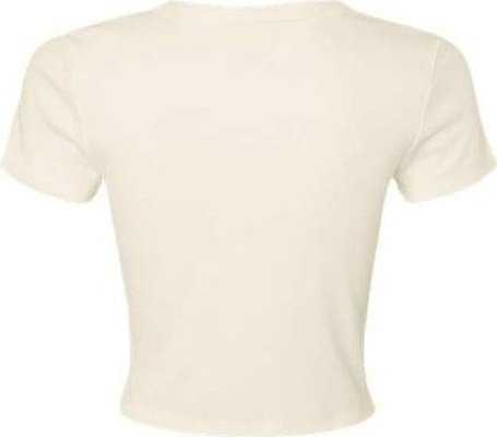 Bella + Canvas 1010 Women&#39;s Micro Rib Baby Tee - Solid Natural Blend - HIT a Double - 5