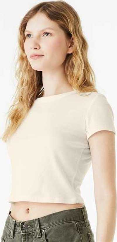 Bella + Canvas 1010 Women&#39;s Micro Rib Baby Tee - Solid Natural Blend - HIT a Double - 3
