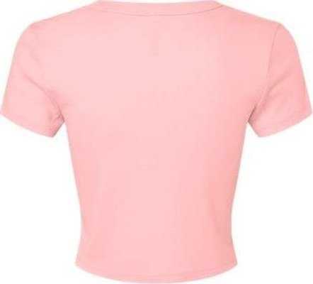 Bella + Canvas 1010 Women&#39;s Micro Rib Baby Tee - Solid Pink Blend - HIT a Double - 5