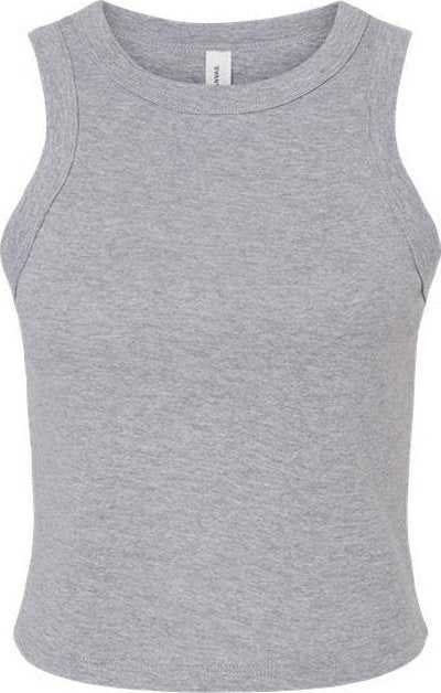 Bella + Canvas 1019 Women&#39;s Micro Rib Racer Tank - Athletic Heather - HIT a Double - 1