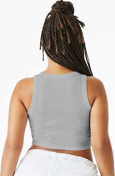 Bella + Canvas 1019 Women&#39;s Micro Rib Racer Tank - Athletic Heather - HIT a Double - 4
