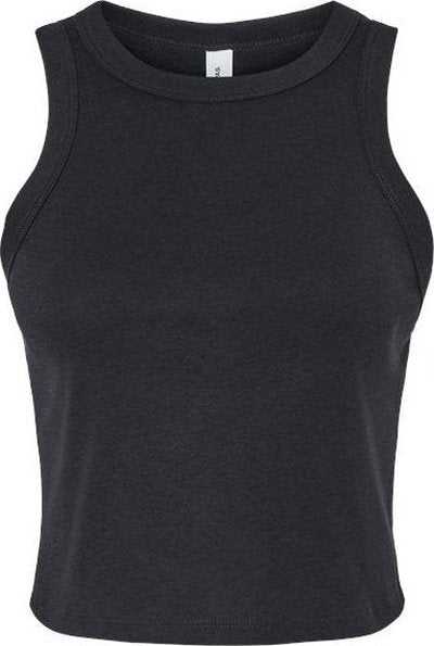 Bella + Canvas 1019 Women&#39;s Micro Rib Racer Tank - Solid Black Blend - HIT a Double - 1