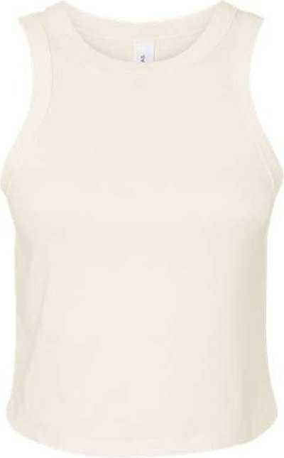 Bella + Canvas 1019 Women&#39;s Micro Rib Racer Tank - Solid Natural Blend - HIT a Double - 1
