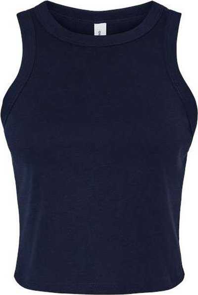 Bella + Canvas 1019 Women's Micro Rib Racer Tank - Solid Navy Blend - HIT a Double - 1