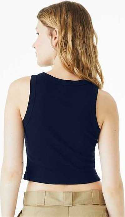 Bella + Canvas 1019 Women&#39;s Micro Rib Racer Tank - Solid Navy Blend - HIT a Double - 4