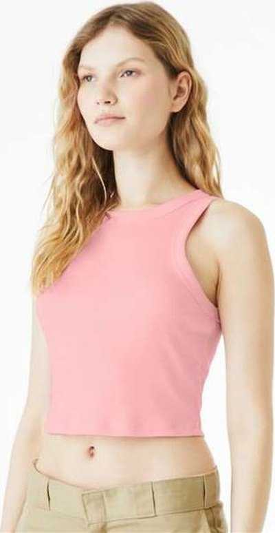 Bella + Canvas 1019 Women&#39;s Micro Rib Racer Tank - Solid Pink Blend - HIT a Double - 3