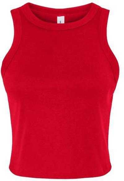 Bella + Canvas 1019 Women&#39;s Micro Rib Racer Tank - Solid Red Blend - HIT a Double - 1