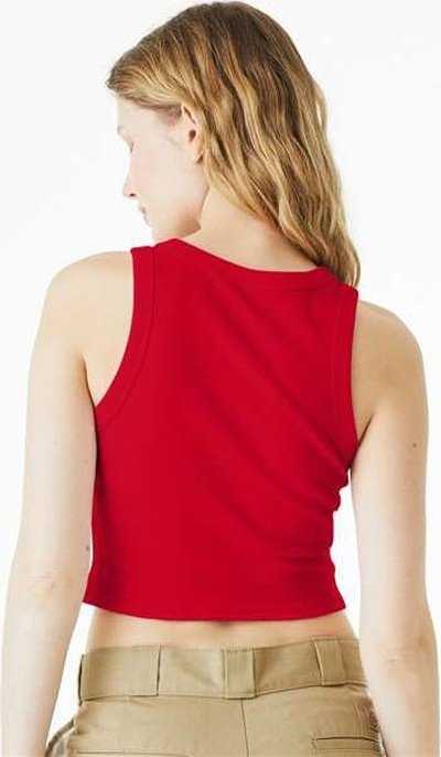 Bella + Canvas 1019 Women&#39;s Micro Rib Racer Tank - Solid Red Blend - HIT a Double - 4
