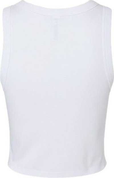 Bella + Canvas 1019 Women&#39;s Micro Rib Racer Tank - Solid White Blend - HIT a Double - 5