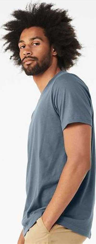 Bella + Canvas 3413 Triblend Tee - Solid Slate Triblend - HIT a Double - 3