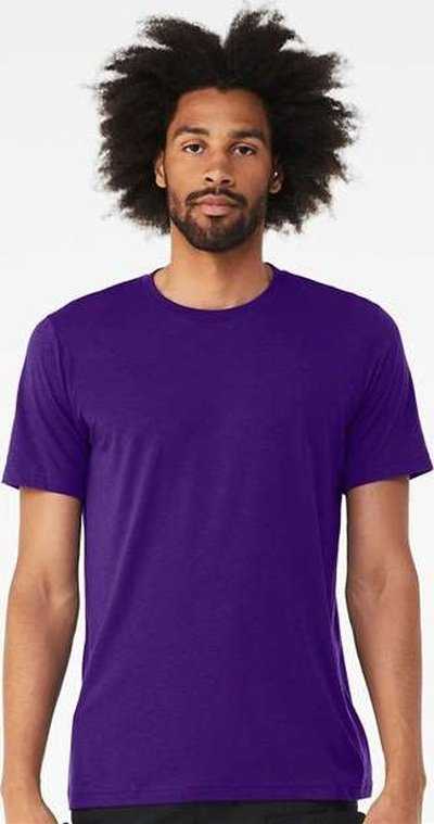 Bella + Canvas 3413 Triblend Tee - Solid Team Purple Triblend - HIT a Double - 2