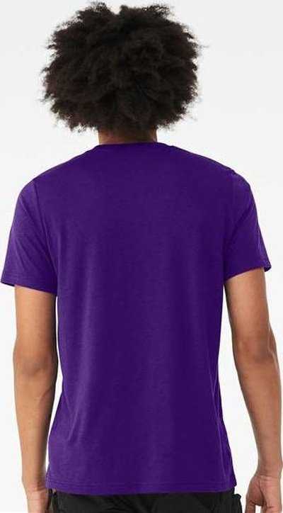 Bella + Canvas 3413 Triblend Tee - Solid Team Purple Triblend - HIT a Double - 4