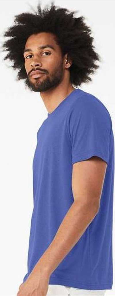 Bella + Canvas 3413 Triblend Tee - Solid True Royal Triblend - HIT a Double - 3