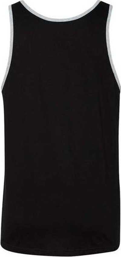 Bella + Canvas 3480 Jersey Tank - Black/ Athletic Heather - HIT a Double - 3