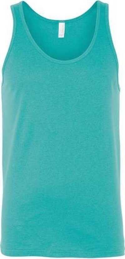 Bella + Canvas 3480 Jersey Tank - Teal - HIT a Double - 1