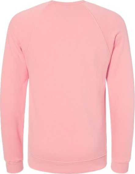 Bella + Canvas 3901 Sponge Fleece Raglan Crewneck Sweatshirt - Pink - HIT a Double - 2
