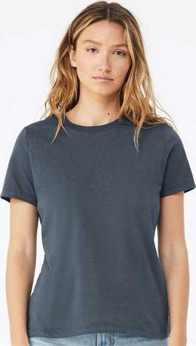 Bella + Canvas 6400 Womens Relaxed Jersey Tee - Vintage Navy - HIT a Double - 2