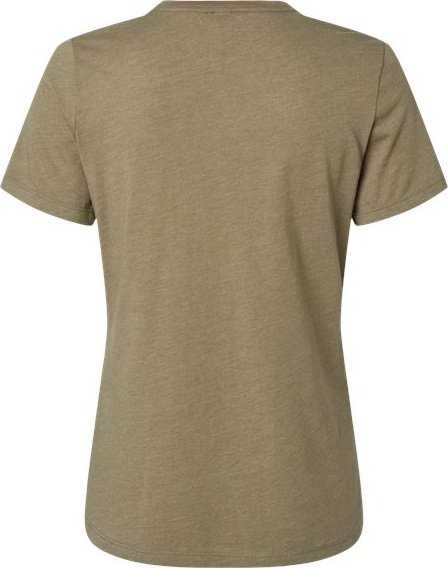 Bella + Canvas 6400CVC Womens Relaxed Fit Heather CVC Tee - Heather Olive - HIT a Double - 5