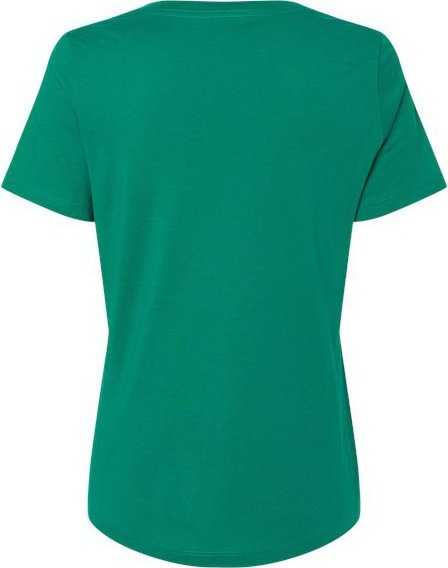 Bella + Canvas 6405 Womens Relaxed Jersey V-Neck Tee - Kelly - HIT a Double - 2