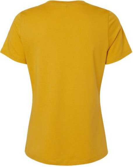 Bella + Canvas 6405 Womens Relaxed Jersey V-Neck Tee - Mustard - HIT a Double - 5