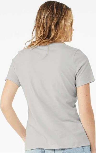 Bella + Canvas 6405 Womens Relaxed Jersey V-Neck Tee - Silver - HIT a Double - 4