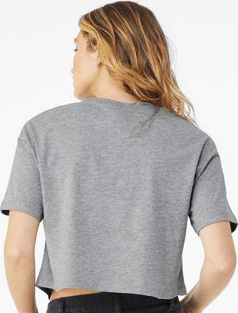 Bella + Canvas 6482 Women&#39;s Jersey Crop Tee - Athletic Heather - HIT a Double - 4