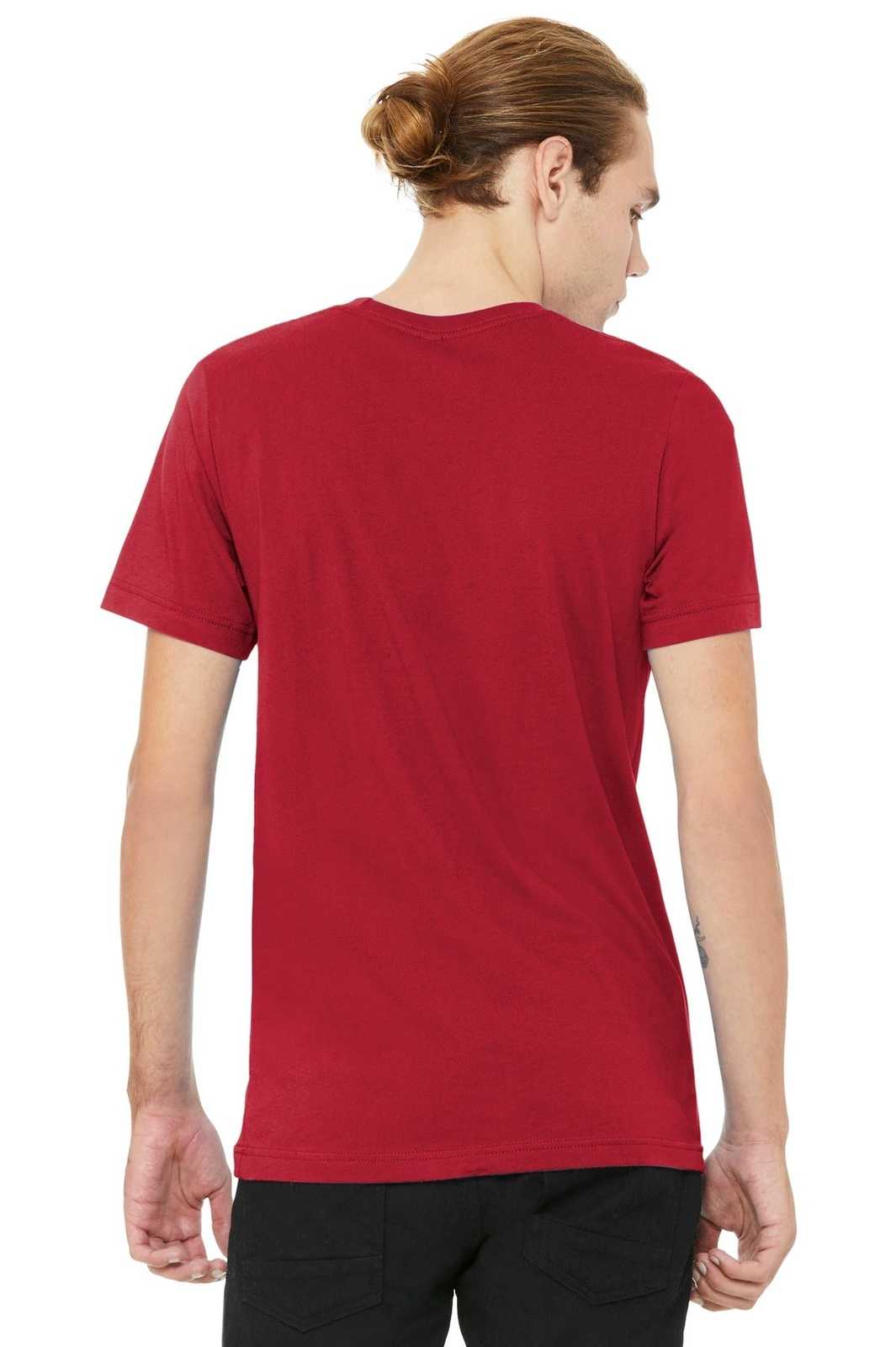 Bella + Canvas 3001 Unisex Jersey Short Sleeve Tee - Canvas Red - HIT a Double