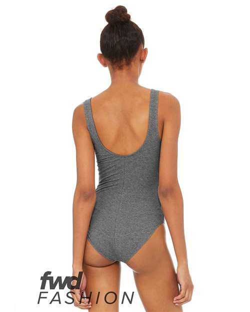 Bella + Canvas 0990 FWD Fashion Women&#39;s Bodysuit - Deep Heather - HIT a Double
