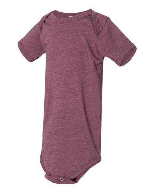Bella + Canvas 100B Baby Jersey One Piece - Heather Maroon - HIT a Double