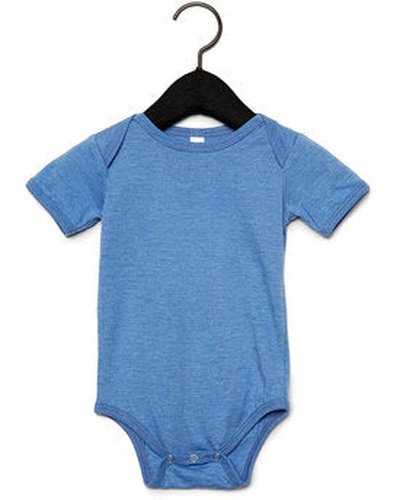 Bella + Canvas 100B Infant Jersey Short-Sleeve One-Piece - Heather Columbia Blue - HIT a Double