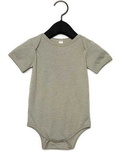 Bella + Canvas 100B Infant Jersey Short-Sleeve One-Piece - Heather Stone - HIT a Double