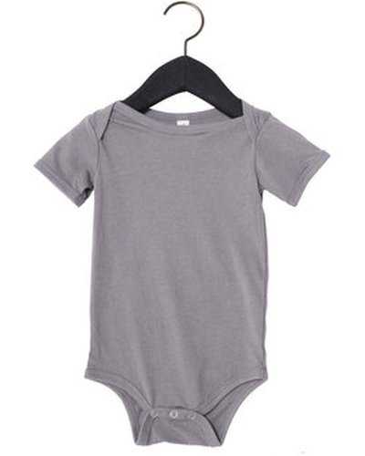 Bella + Canvas 100B Infant Jersey Short-Sleeve One-Piece - Storm - HIT a Double