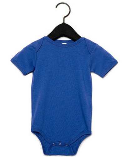 Bella + Canvas 100B Infant Jersey Short-Sleeve One-Piece - True Royal - HIT a Double