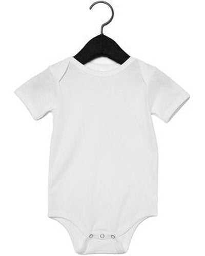 Bella + Canvas 100B Infant Jersey Short-Sleeve One-Piece - White - HIT a Double