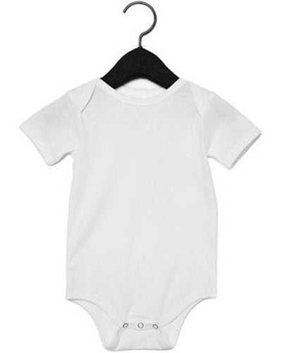 Bella + Canvas 100B Infant Jersey Short-Sleeve One-Piece - White - HIT a Double