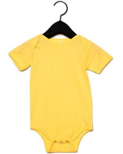 Bella + Canvas 100B Infant Jersey Short-Sleeve One-Piece - Yellow - HIT a Double