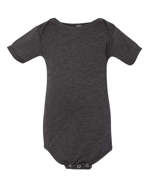 Bella + Canvas 134B Baby Triblend Short Sleeve One Piece - Charcoal Black Triblend - HIT a Double