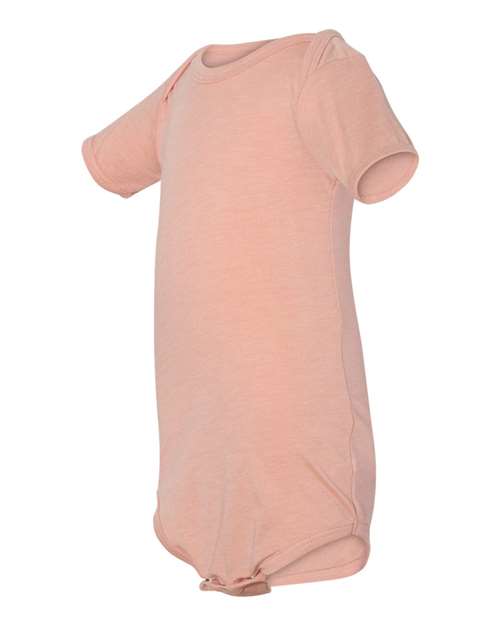 Bella + Canvas 134B Baby Triblend Short Sleeve One Piece - Peach Triblend - HIT a Double