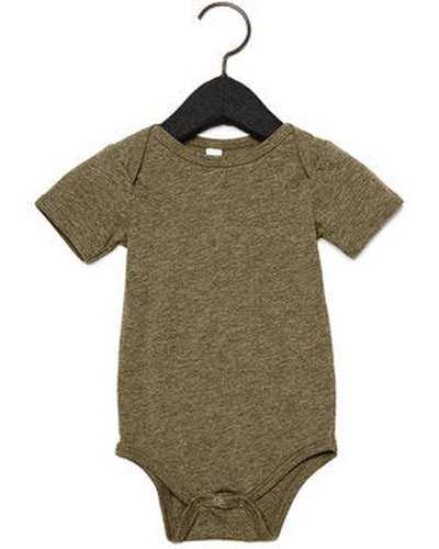 Bella + Canvas 134B Infant Triblend Short-Sleeve One-Piece - Olive Triblend - HIT a Double