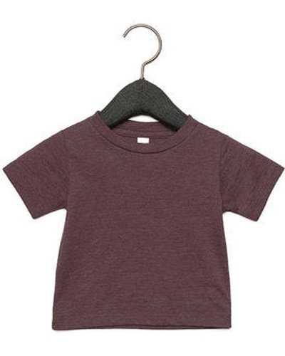 Bella + Canvas 3001B Infant Jersey Short Sleeve T-Shirt - Heather Maroon - HIT a Double