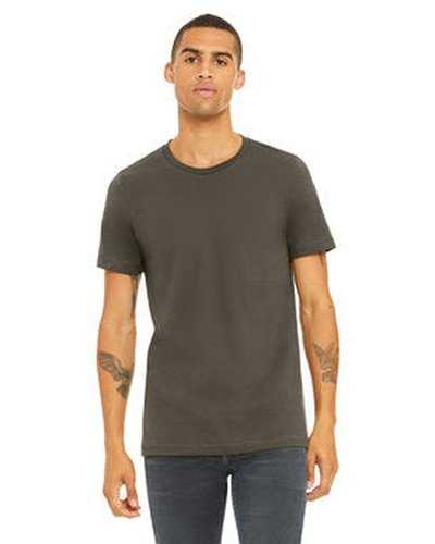 Bella + Canvas 3001C Unisex Jersey T-Shirt - Army - HIT a Double