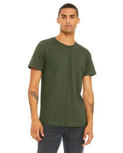 Bella + Canvas 3001C Unisex Jersey T-Shirt - Military Green - HIT a Double