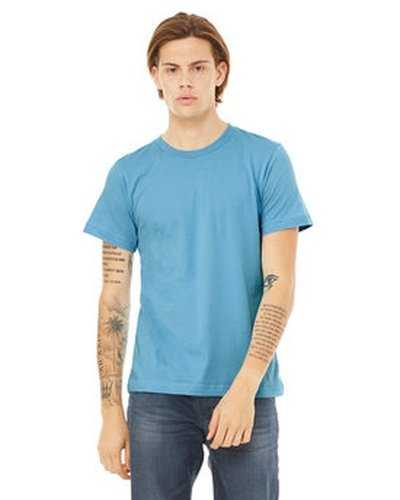 Bella + Canvas 3001C Unisex Jersey T-Shirt - Ocean Blue - HIT a Double