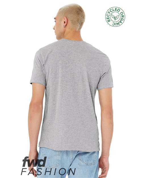 Bella + Canvas 3001RCY FWD Fashion Unisex Jersey Recycled Organic Tee - Athletic Heather - HIT a Double - 3