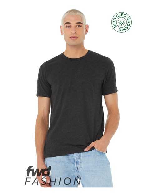 Bella + Canvas 3001RCY FWD Fashion Unisex Jersey Recycled Organic Tee - Dark Gray Heather - HIT a Double - 1