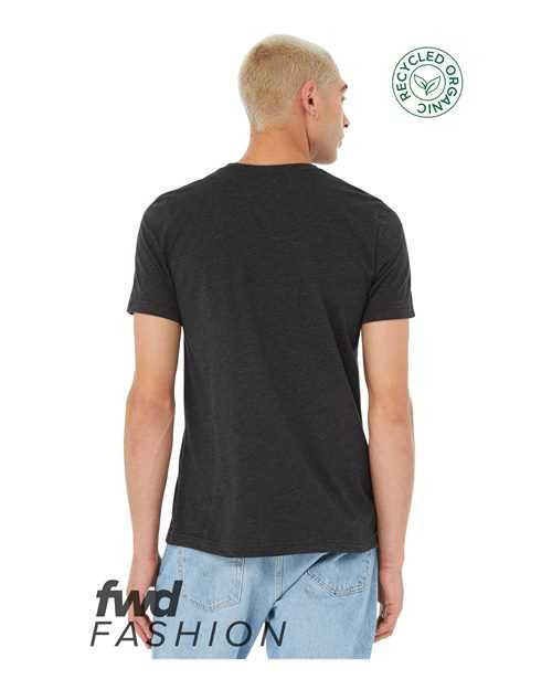 Bella + Canvas 3001RCY FWD Fashion Unisex Jersey Recycled Organic Tee - Dark Gray Heather - HIT a Double - 3