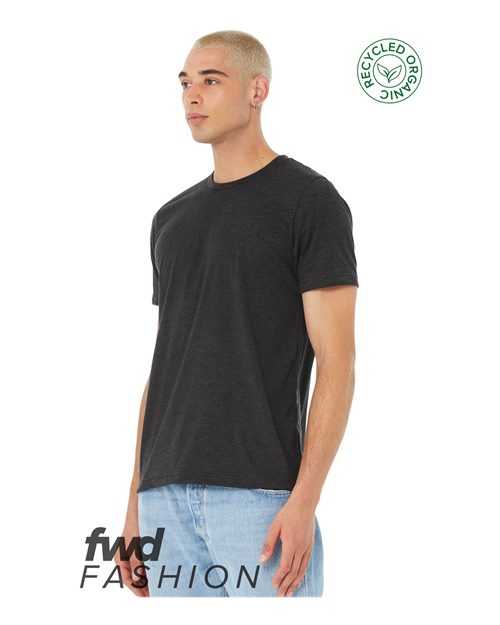 Bella + Canvas 3001RCY FWD Fashion Unisex Jersey Recycled Organic Tee - Dark Gray Heather - HIT a Double - 2